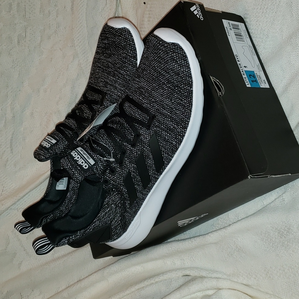 Men Adidas Shoe Size 12Wht/CBlack